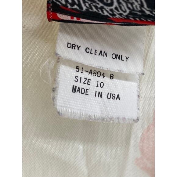 MANHATTAN PLAZA Women's Vintage Beige Floral Single-Button Blazer SZ 10 - Picture 10 of 12